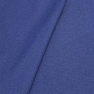 Gecoate stof in katoen en polyester - blauw