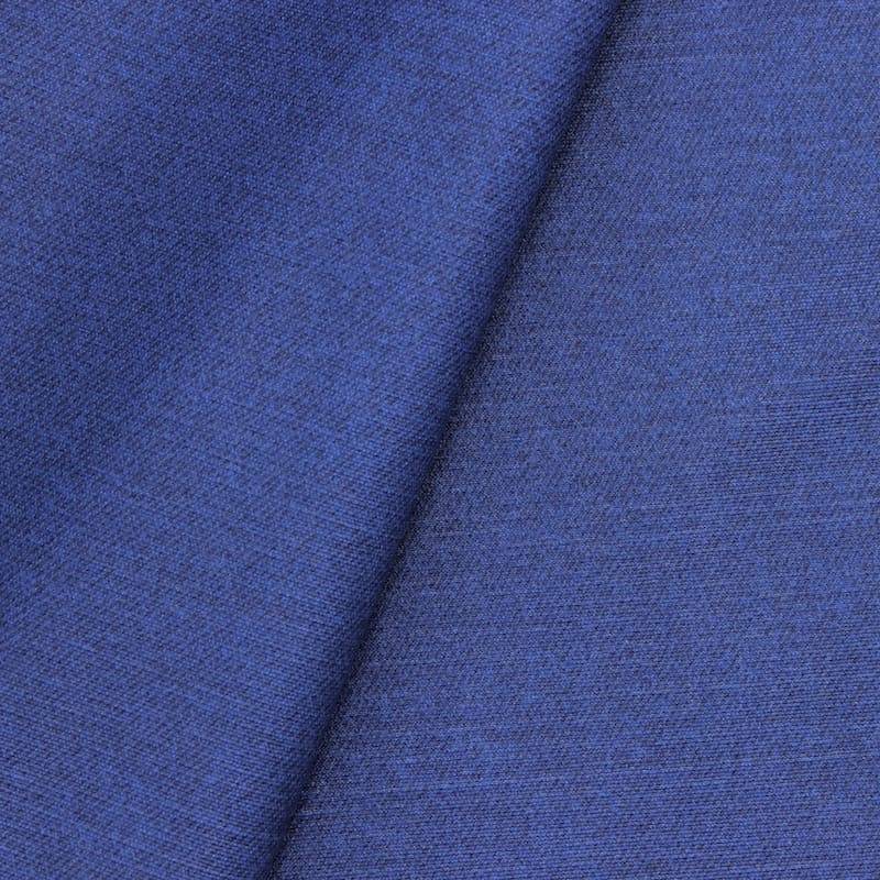 Gecoate stof in katoen en polyester - blauw