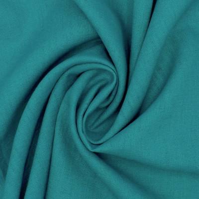 100% linen fabric - teal 