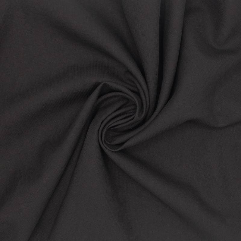 Fabric in linen and cotton - black 