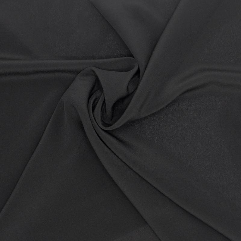 Polyester fabric - plain black