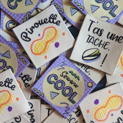 Woven label to sew "Fun mix"