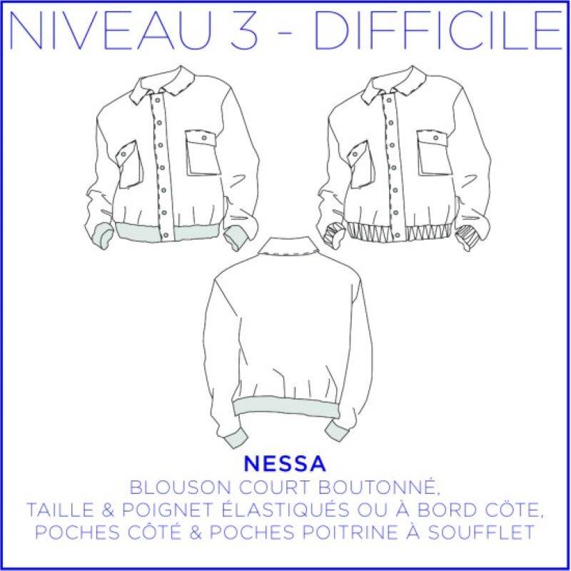 Pattern blouse Nessa