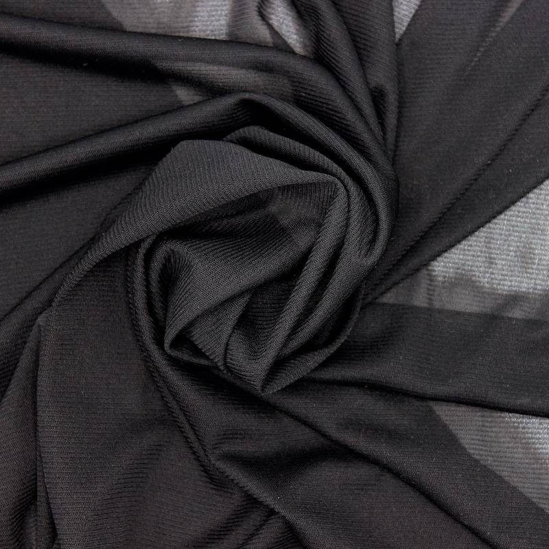 Polyester gebreide voeringstof - zwart