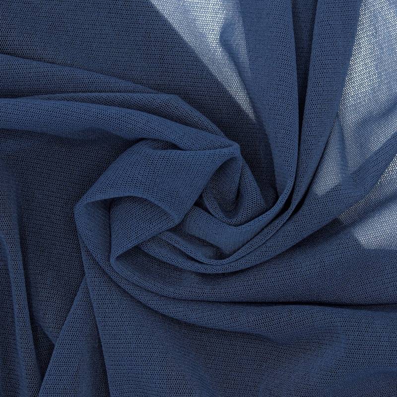 Knit polyester lining fabric - blue