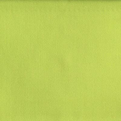 Pistachio green twill polyester and cotton fabric