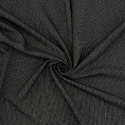 Stretch fabric in polyester and viscose - black