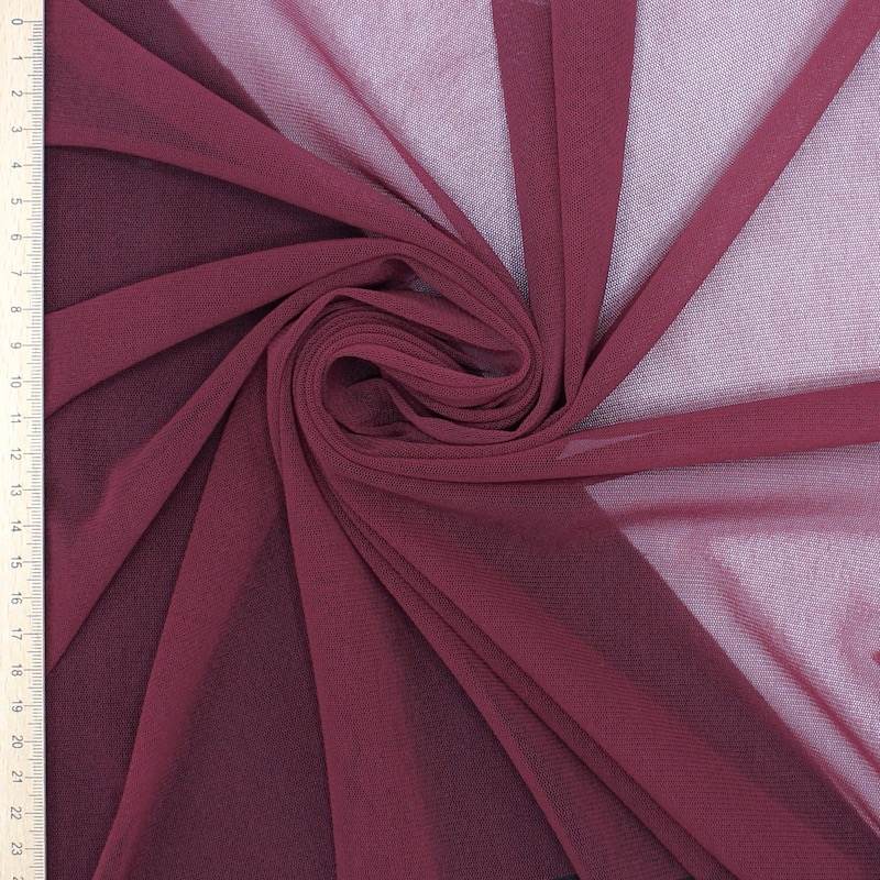 Doublure maille polyester - bordeaux