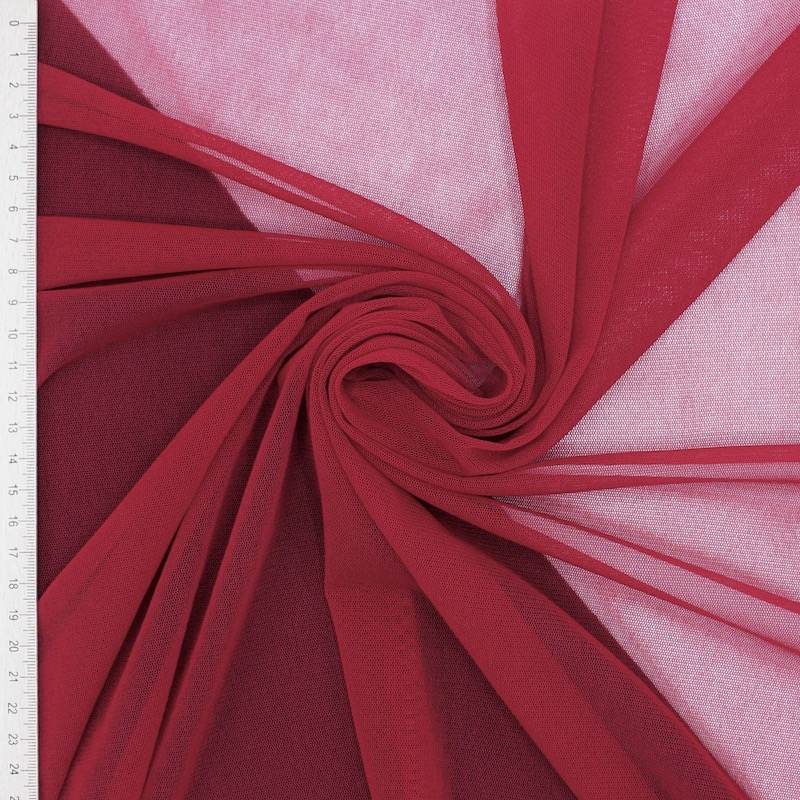 Knit polyester lining fabric - dark red
