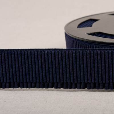 Ribbed elastic waistband - navy blue 