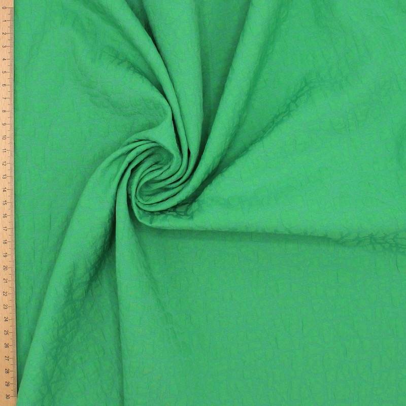Extensible jacquard fabric - green 
