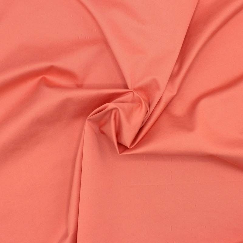 Extensible cotton twill fabric - pink tea