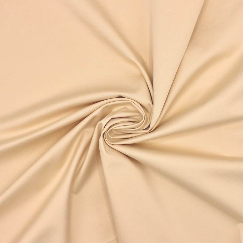 Extensible cotton twill fabric - champagne 