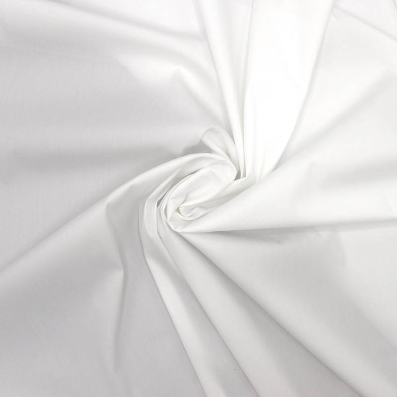Tissu coton extensible - blanc