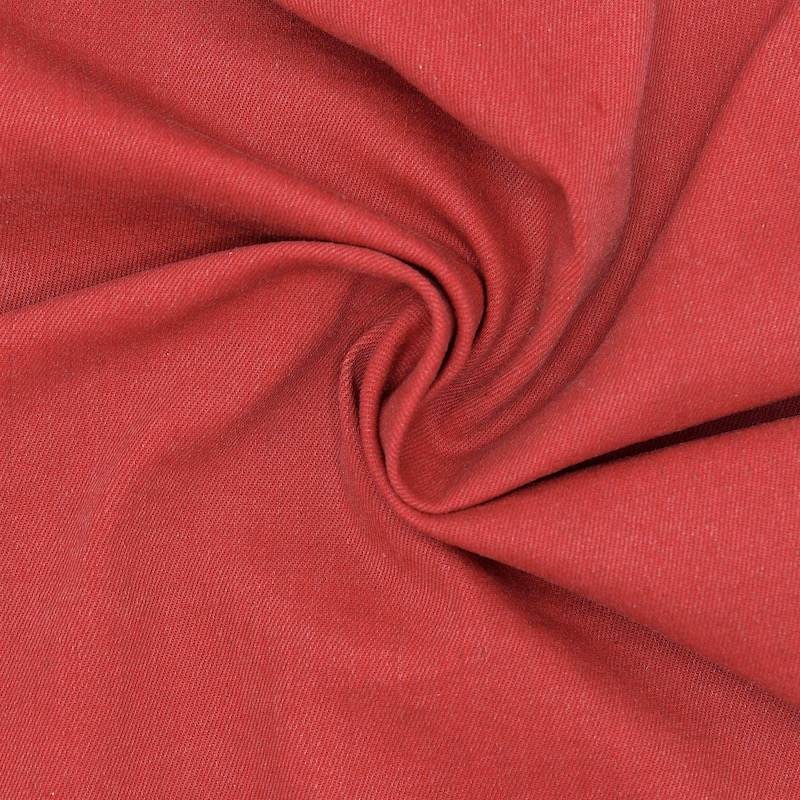 Extensible cotton fabric - red