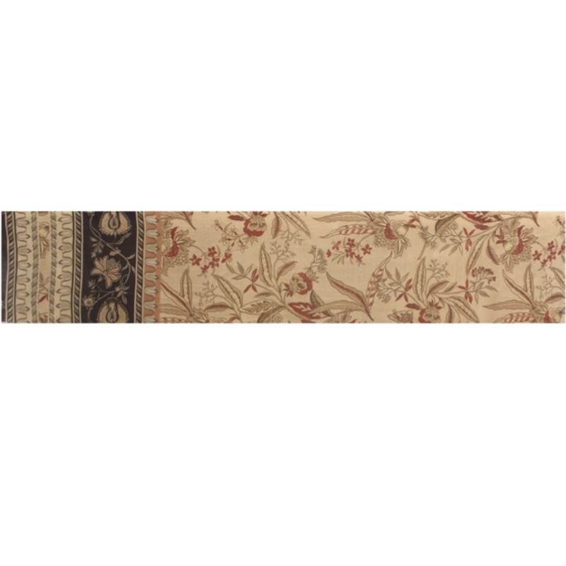 Viscose fabric with patterns - beige
