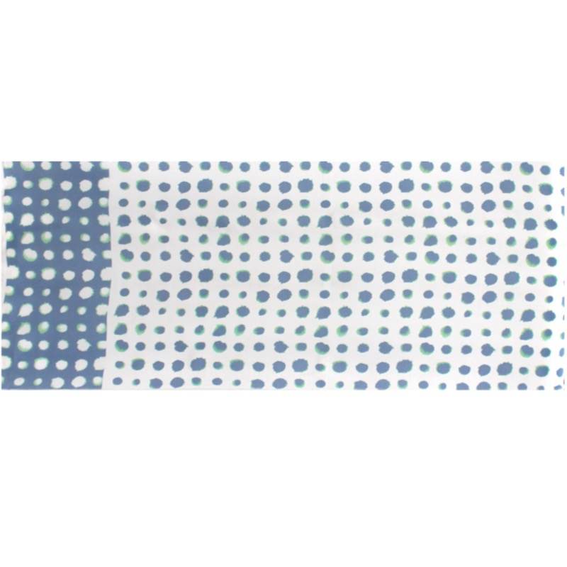 Viscose fabric with dots - blue