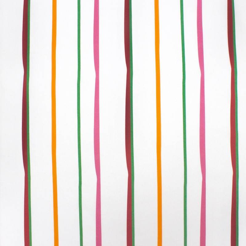 Cotton poplin with stripes - multicolored