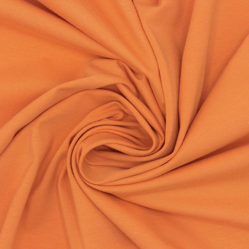 Tissu jersey coton - orange