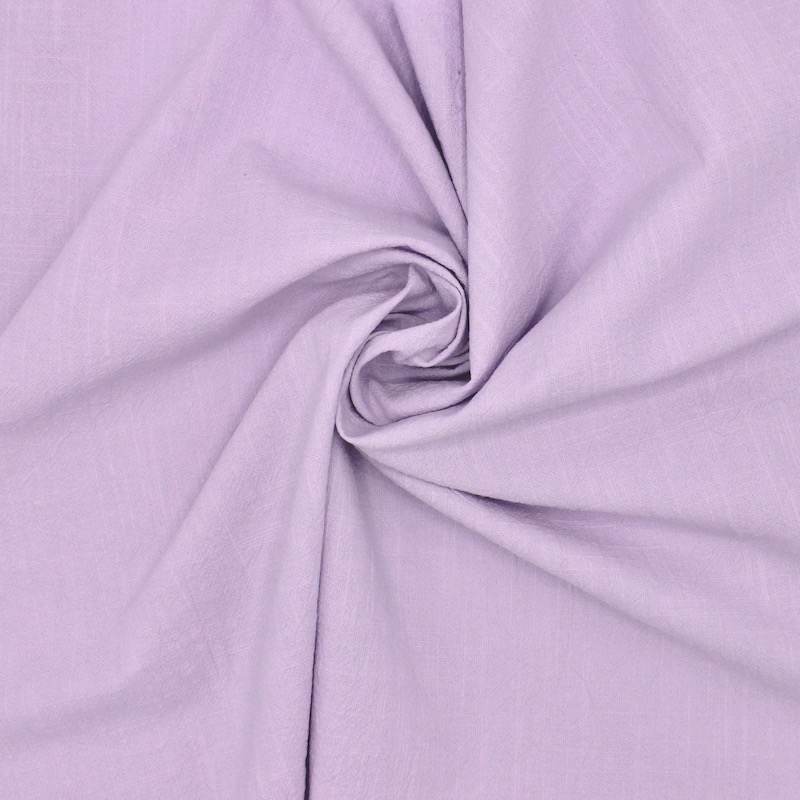 Crushed cotton fabric - lilac