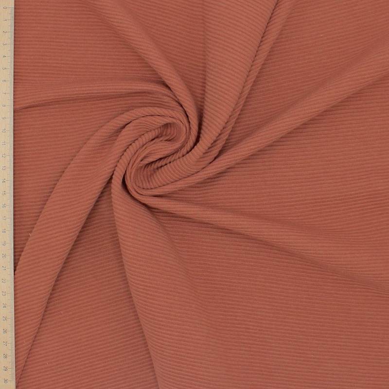 Tissu jersey Ottoman - brique