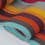 Gestreepte strandstoel canvas in dralon - kleurrijk 
