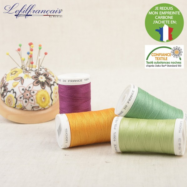 Cone de fil à coudre vert anglais 4 573 m 100% polyester - Couture loisirs  - Ma Petite Mercerie