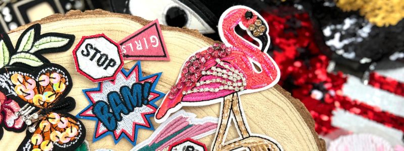 badges and stickers - customised sewing